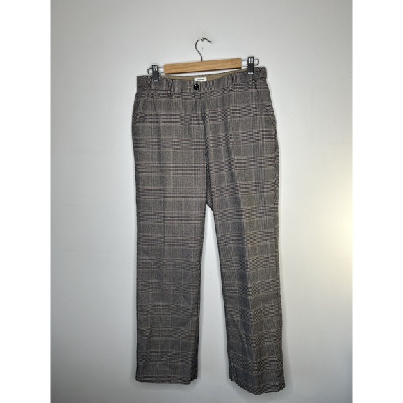 L.L. Bean Womens Classic Fit Black Pinstripes Pants Trousers Size 8 Petite - Picture 4 of 12